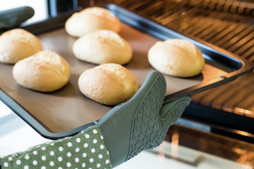 Topfhandschuhe Silikon Grau  1 Paar