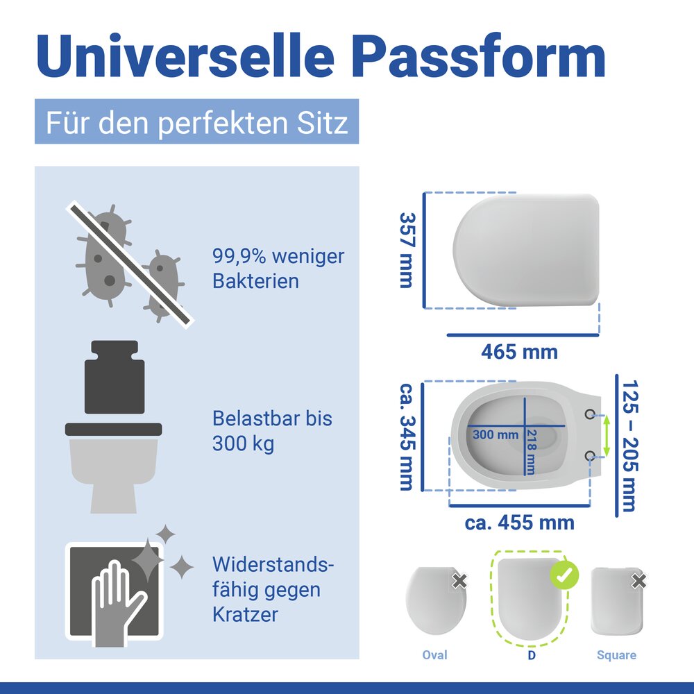 Toiletbril Mod. Palma Wit