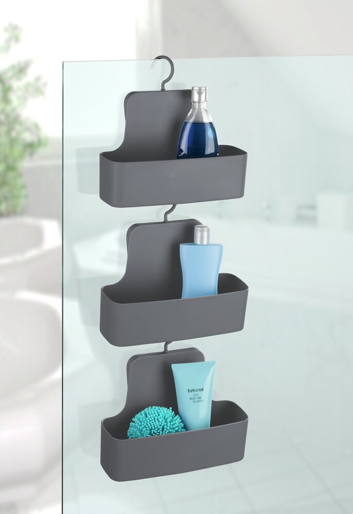 Duschcaddy Mod. Barcelona Anthrazit  Spezialkunststoff, absolut bruchsicher