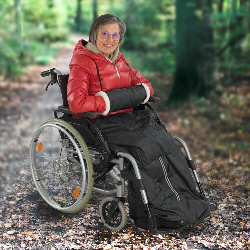 Handwärmer mit Innenfell  wasser- und winddicht