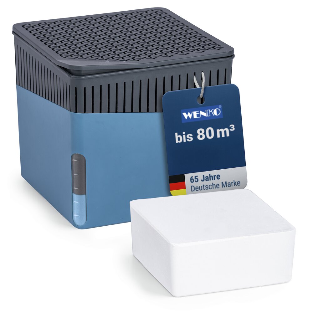 Luchtontvochtiger Mod. Cube Blauw 1000 g