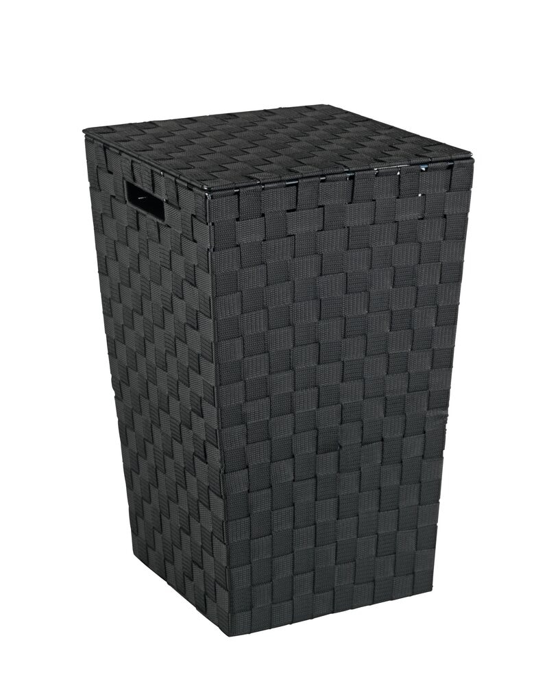 Wäschetruhe Mod. Adria Square Schwarz 48 ltr. Fassungsvermögen