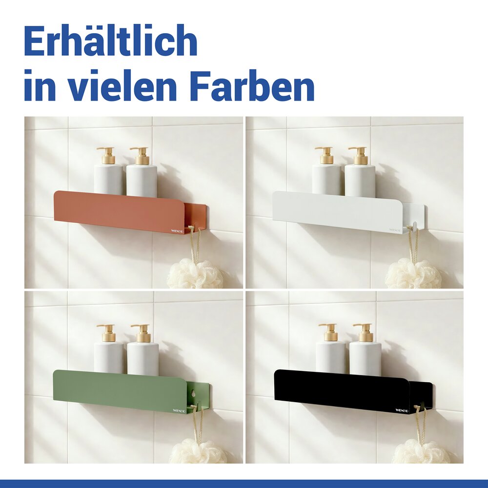 Turbo-Loc® Wandablage Mod. Lizan Braun  Befestigen ohne Bohren