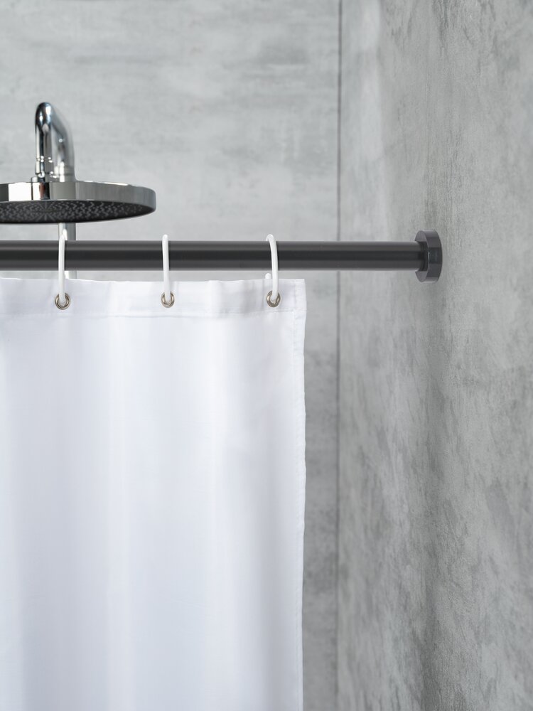 Luz telescopische douchestang 70 - 115 cm, zwart