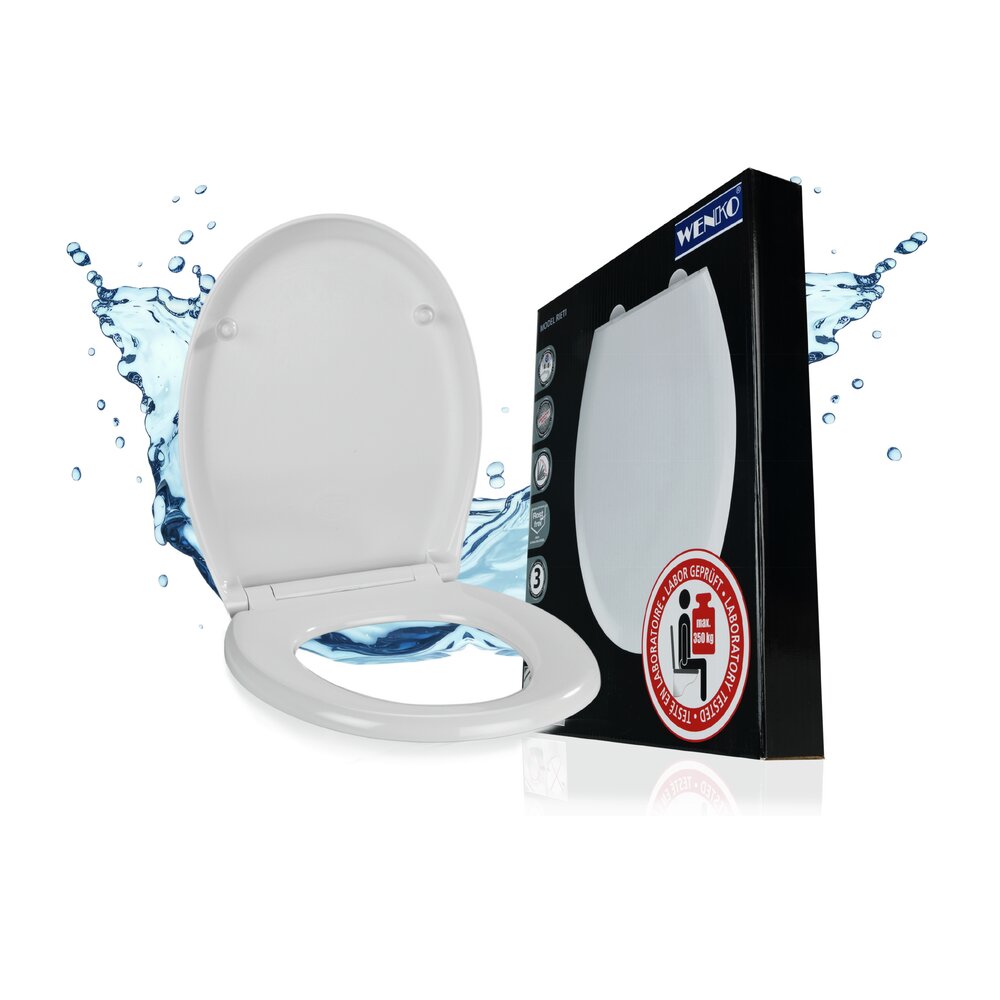 WC-Sitz Mod. Rieti Weiß  Duroplast, mit Absenkautomatik