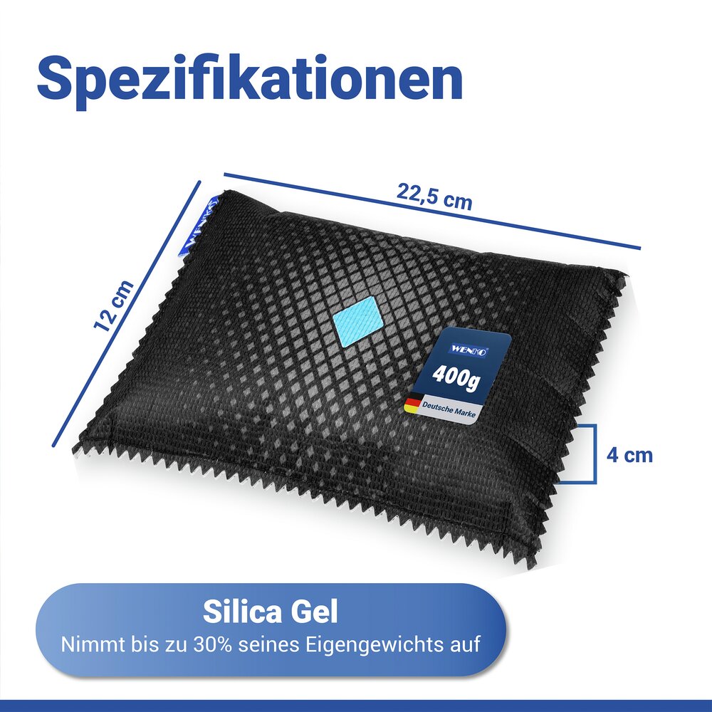 Auto-Entfeuchter mit Indikator Diamond 400g, 2er Set  wiederverwendbar, hilft bei beschlagenen Autoscheiben