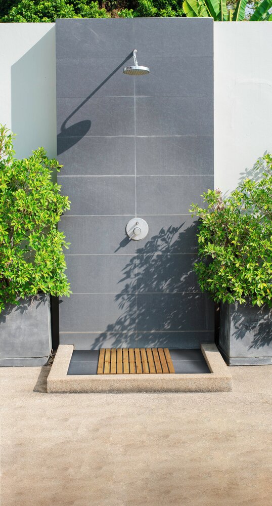 Caillebotis douche bois, tapis bambou salle de bain, usage intérieur et extérieur, 50x50 cm  tapis salle de bain bambou