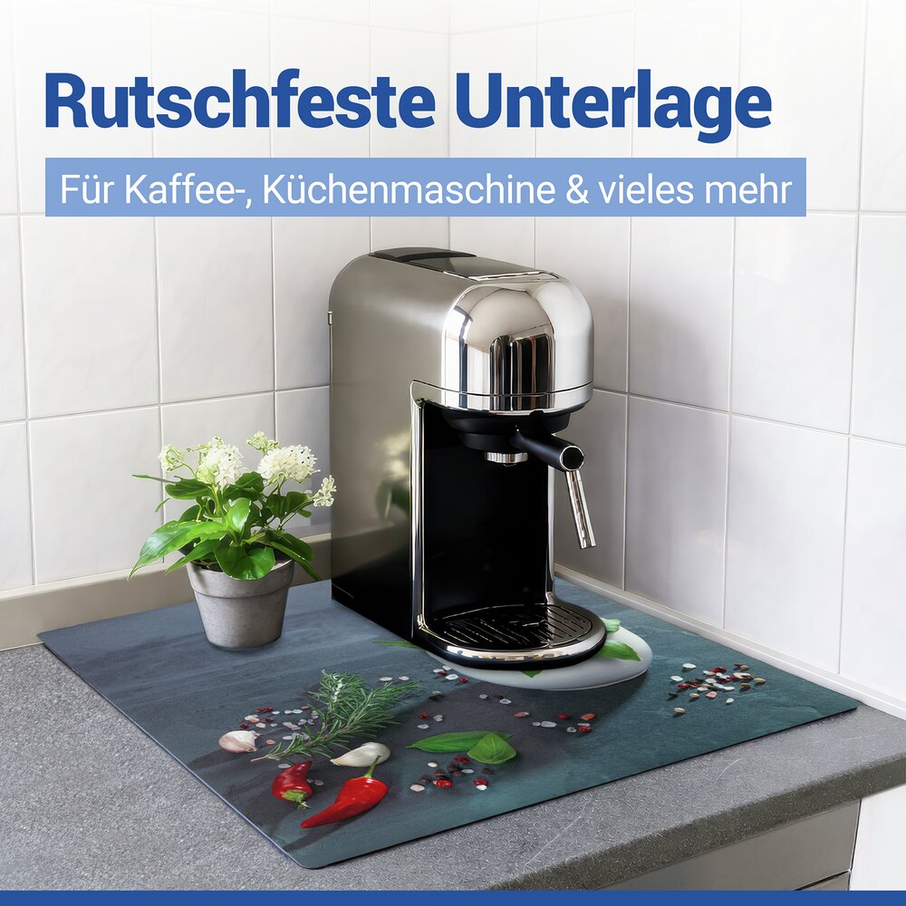 Schutzabdeckmatte Mod. Kräuterküche 60 x 52 cm  hitzebeständige Schutzmatte für Kochfelder