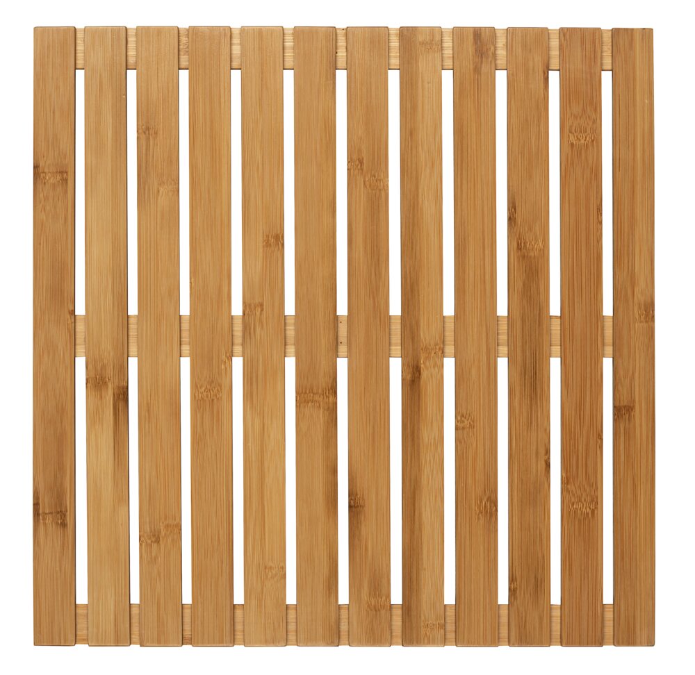 Baderost Mod. Indoor & Outdoor Bambus, 50 x 50 cm  mit rutschhemmender Unterseite