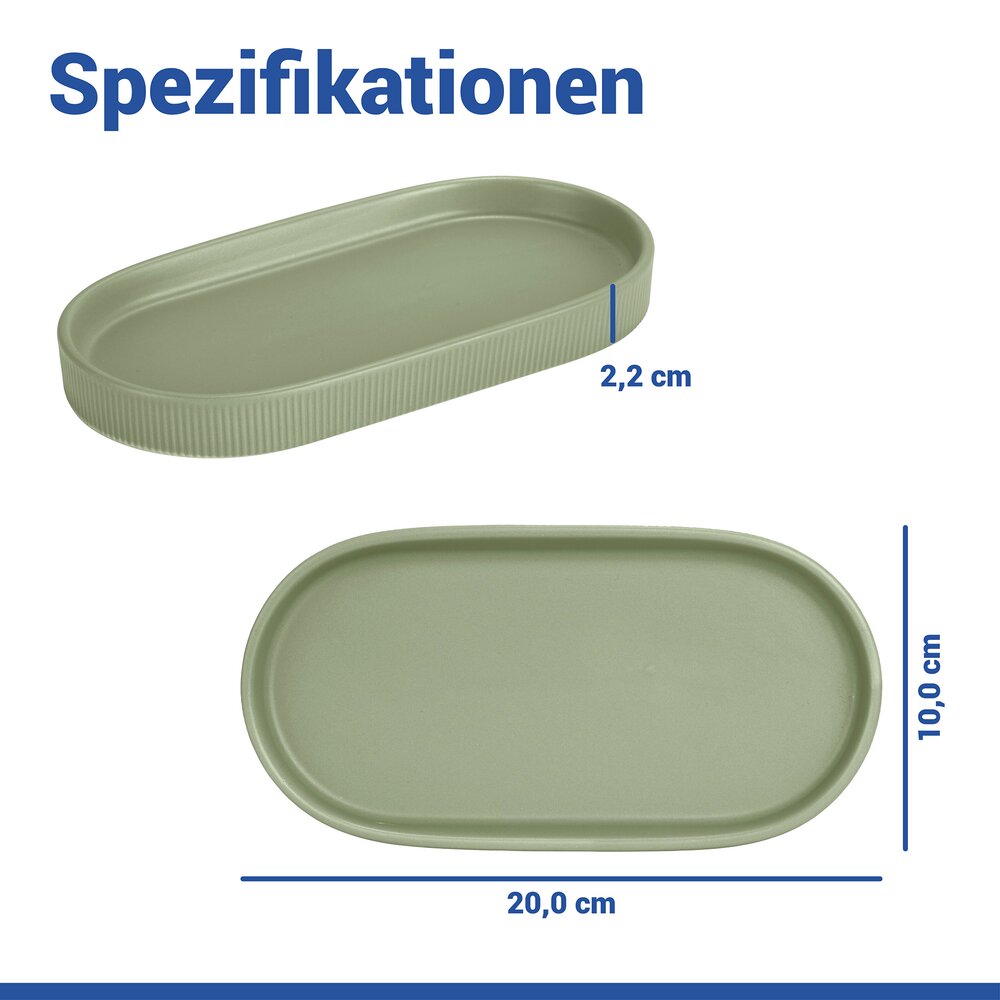 Vide-poche Mod. Fablo Vert  en céramique de haute qualité, polyvalent