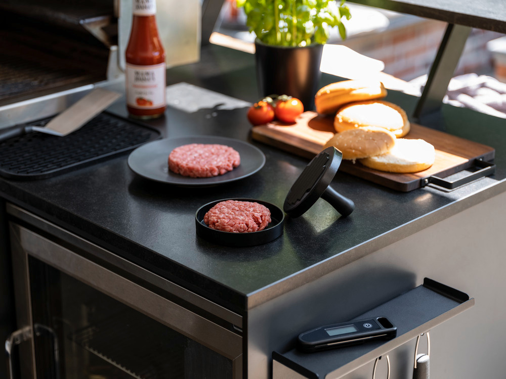 Grill-Gut Vorbereitungs-Set, 4tlg. mit Edelstahl-Spieße als Gratiszugabe  