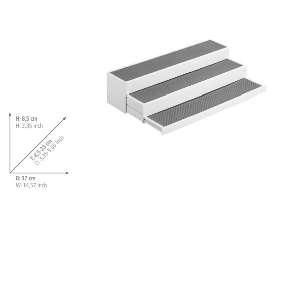 Küchenregal Mod. Steps  3-stufig ausziehbar