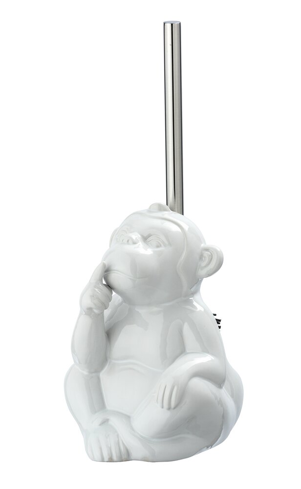 WC-Garnitur Mod. Monkey Quiet Weiß  Bürstenkopf auswechselbar