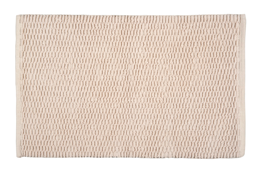 Badematte Mona Creme  Badvorleger 50 x 80 cm, Creme