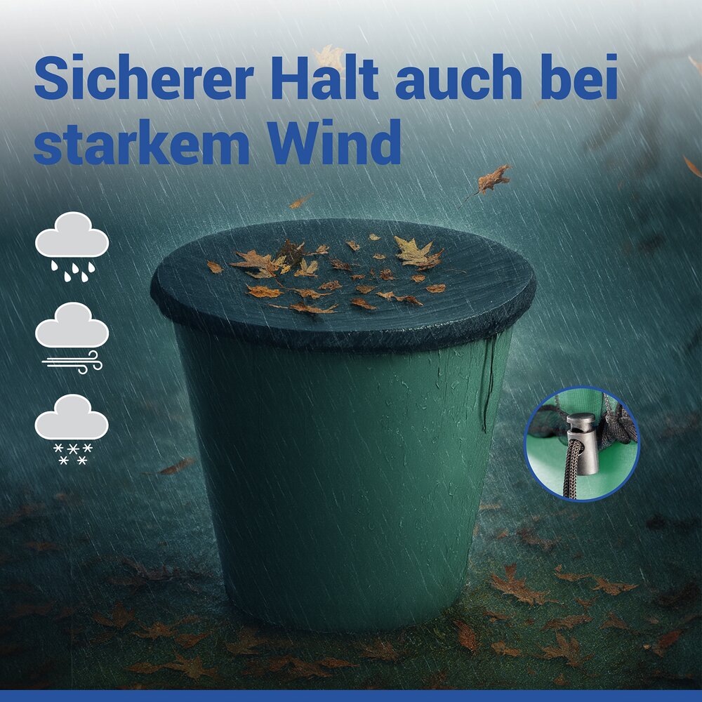 Regentonnen-Netz Ø 95 cm, 3er Set  gegen Schmutz, Blätter und Ungeziefer