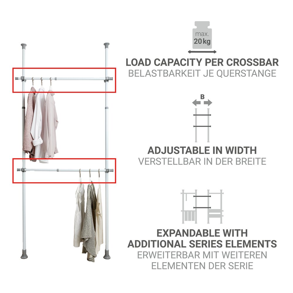Kleiderstange Mod. Herkules  2er
