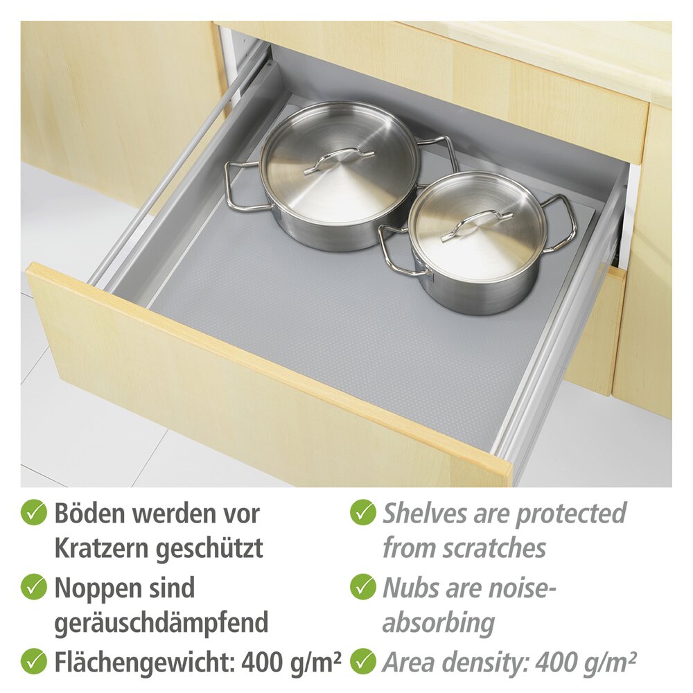 Antislipmat 150x50cm, grijs, EVA, set van 3