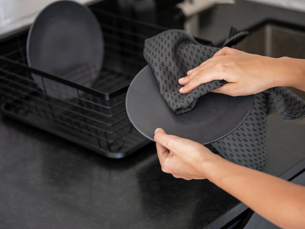 Mikrofaser Geschirrtücher Mod. Miko, 2er Set  zum Abtrocken und Polieren