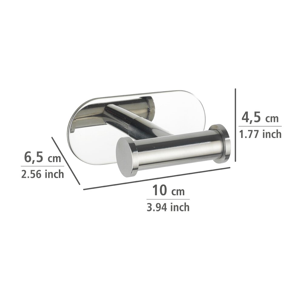 Turbo-Loc® Edelstahl Wandhaken Mod. Orea Duo Shine  Befestigen ohne bohren