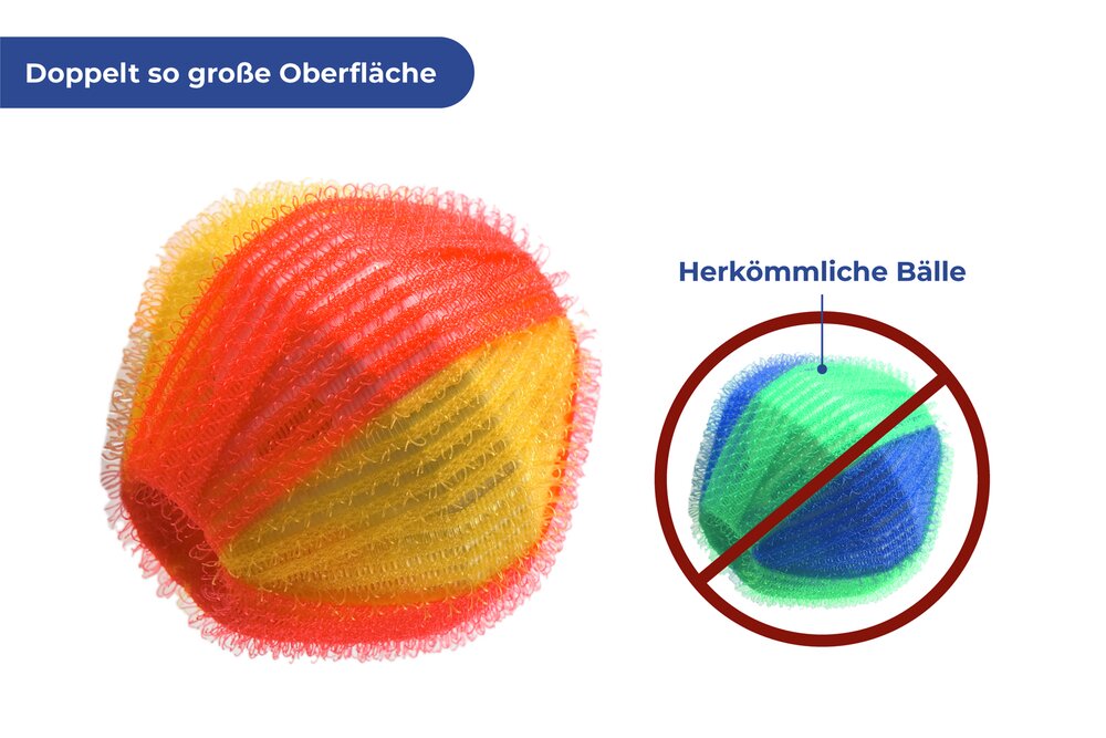 Waschbälle Flusenschreck Mod. Jumbo, 3er Set  waschbar bei bis zu 60 °C