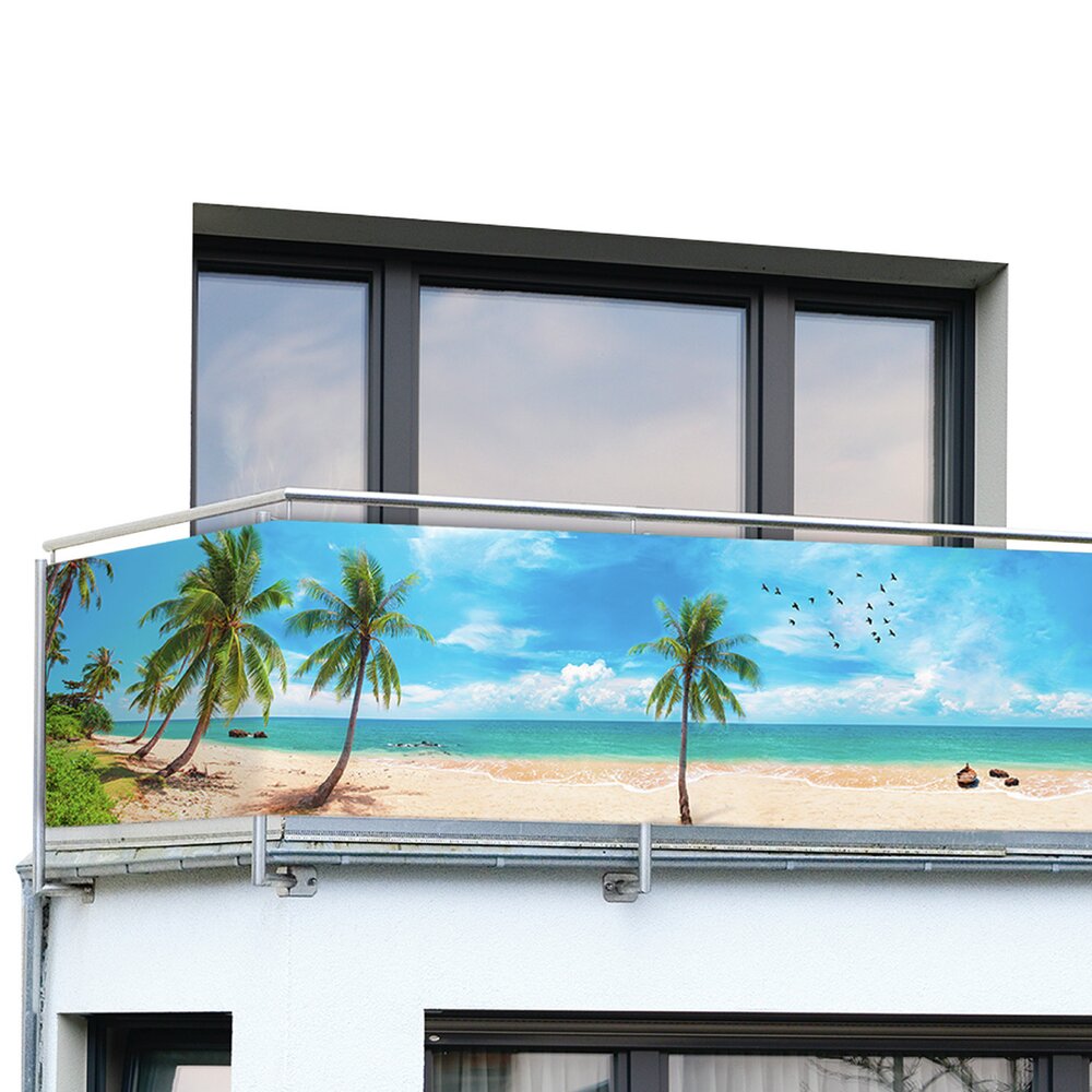 Balkon-Sichtschutz Mod. Karibik  UV- und witterungsbeständig