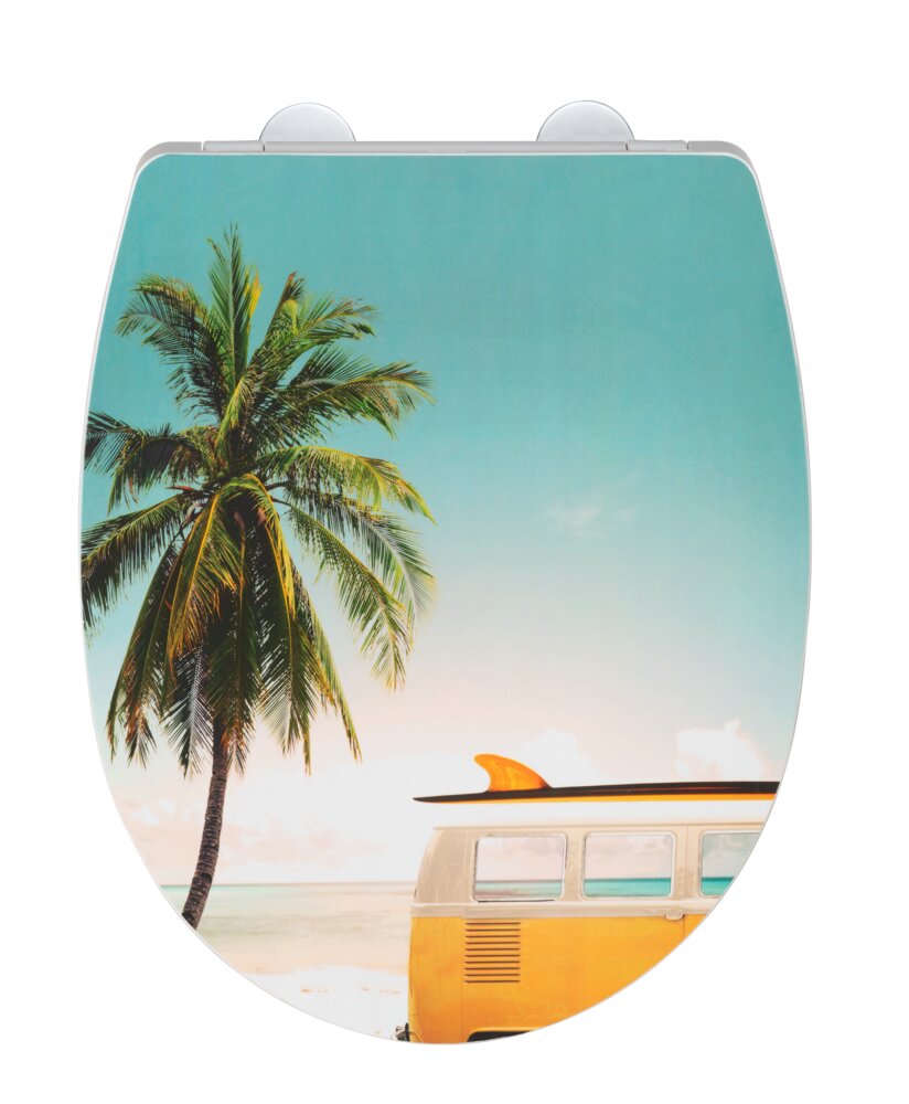 WC-Sitz Mod. Corbara, mehrfarbig, Thermoplast, 36,5x45 cm  inkl. Easy-Close Absenkautomatik