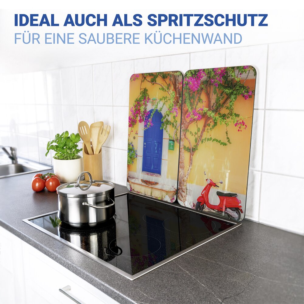 Herdabdeckplatte Universal Mod. Dolce Vita, 2er Set  für alle Herdarten geeignet