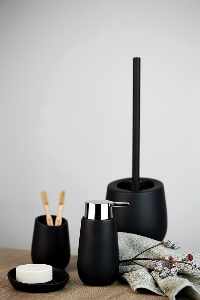 Seifenablage Mod. Badi Schwarz  hochwertige Keramik