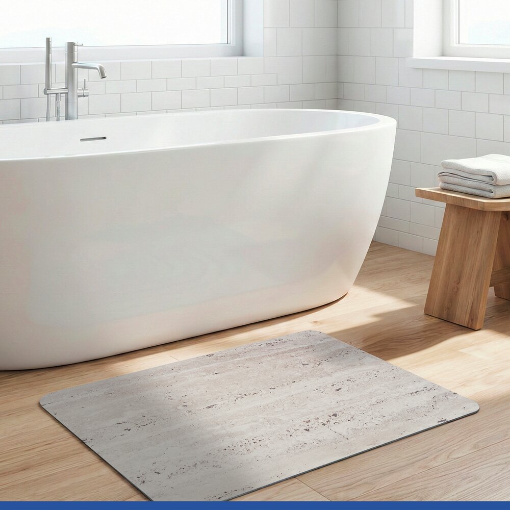 Diatomiet badmat Mod. Puna, 80 x 50 cm