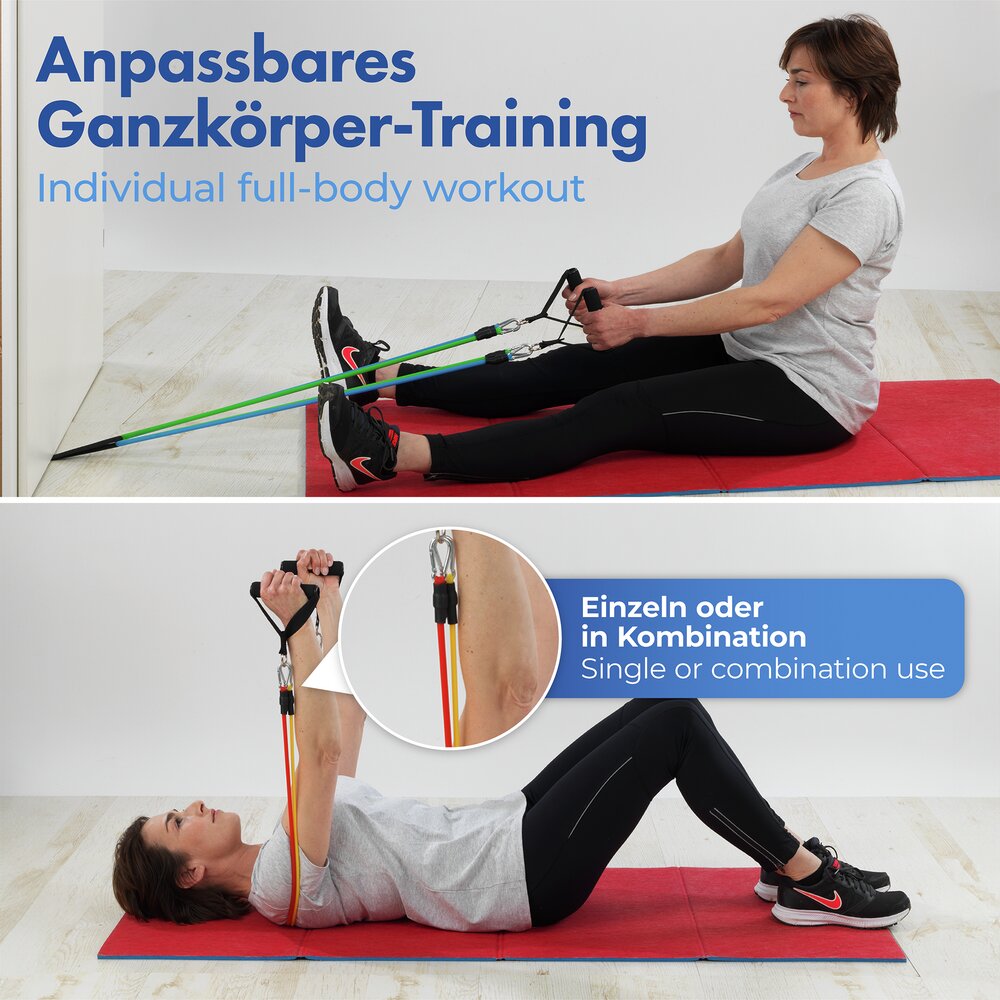 Fitness-Expander Set, 12 tlg.  variabler Widerstandsgrad