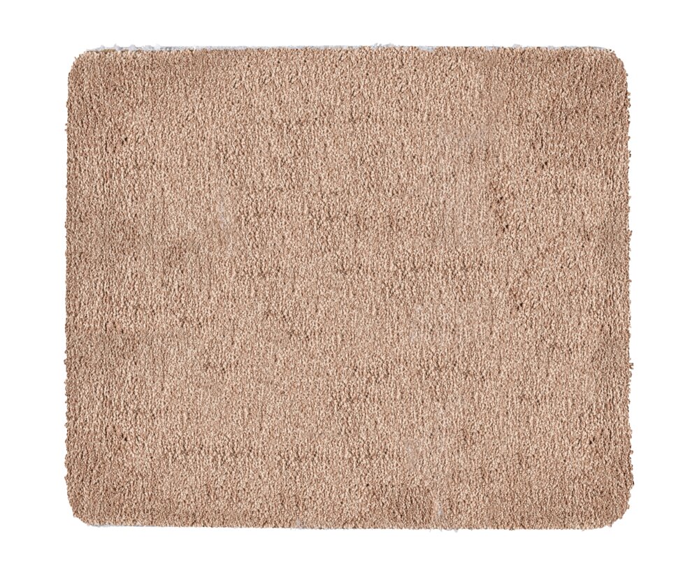 Tapis de bain Mod. Badia, beige, polyester, 55x65 cm  antidérapant, séchage rapide