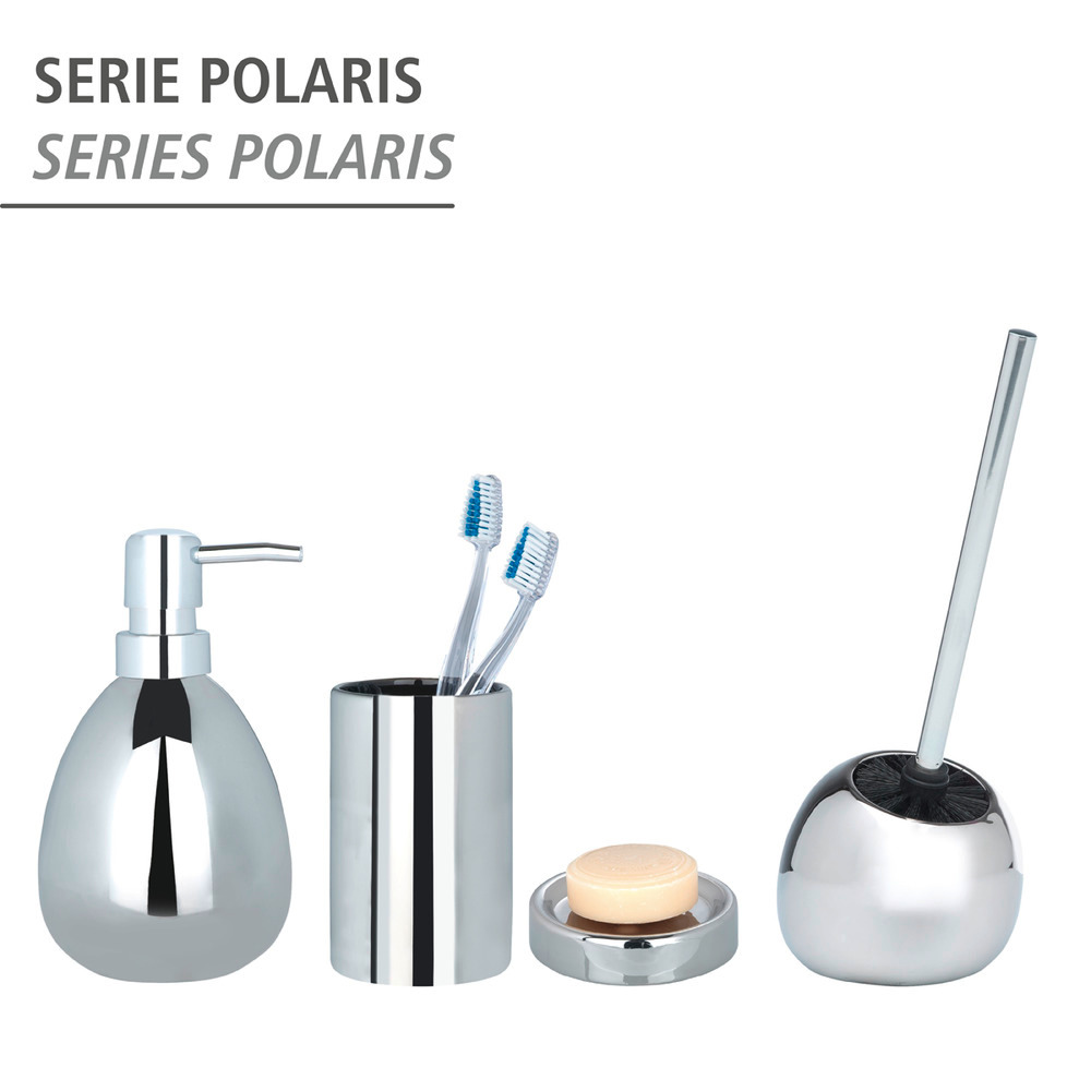 Zahnputzbecher Mod. Polaris Chrome  Keramik