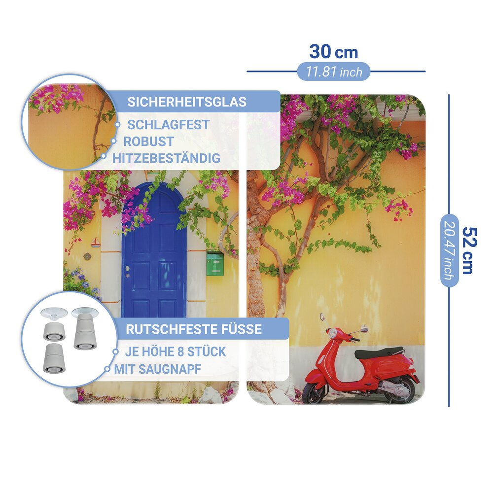 Herdabdeckplatte Universal Mod. Dolce Vita, 2er Set  für alle Herdarten geeignet