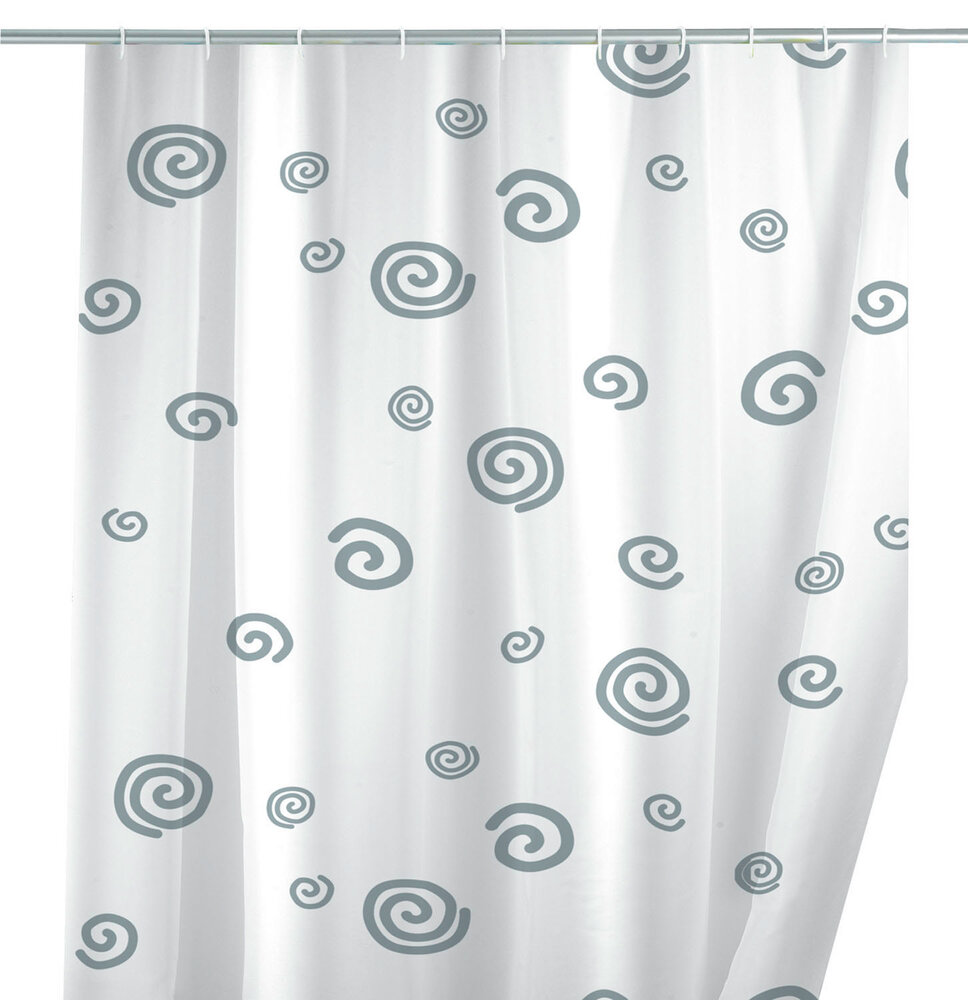 Rideau de douche Escargot  lavable, 180 x 200 cm