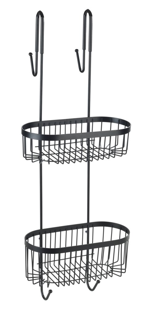 Classic Plus Black Duschregal Mod. Serino, 2 Etagen  Rostschutz dank schwarzer Spezial-Beschichtung