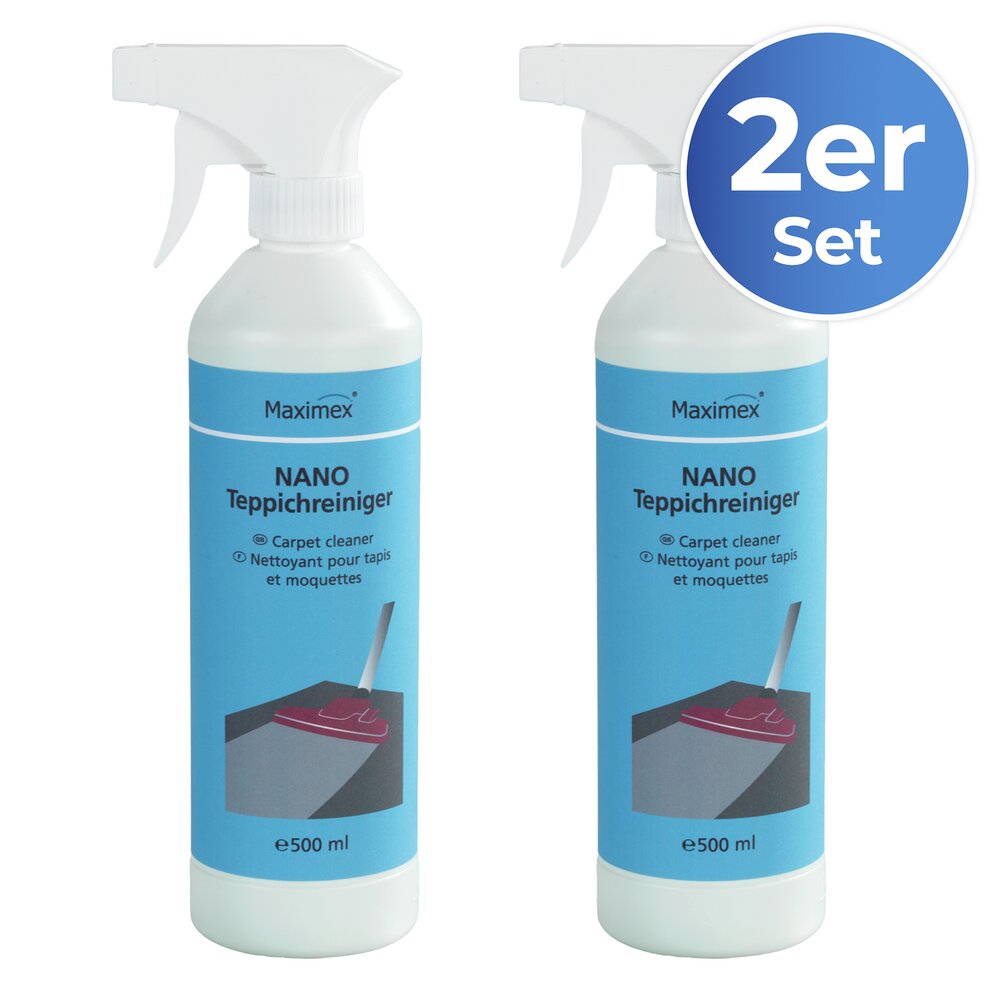 NANO Teppichreiniger 500 ml, 2er Set  schützt vor zukünftigen Verschmutzungen