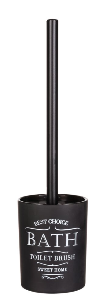 Garniture WC Sweet Home, Noir  en verre