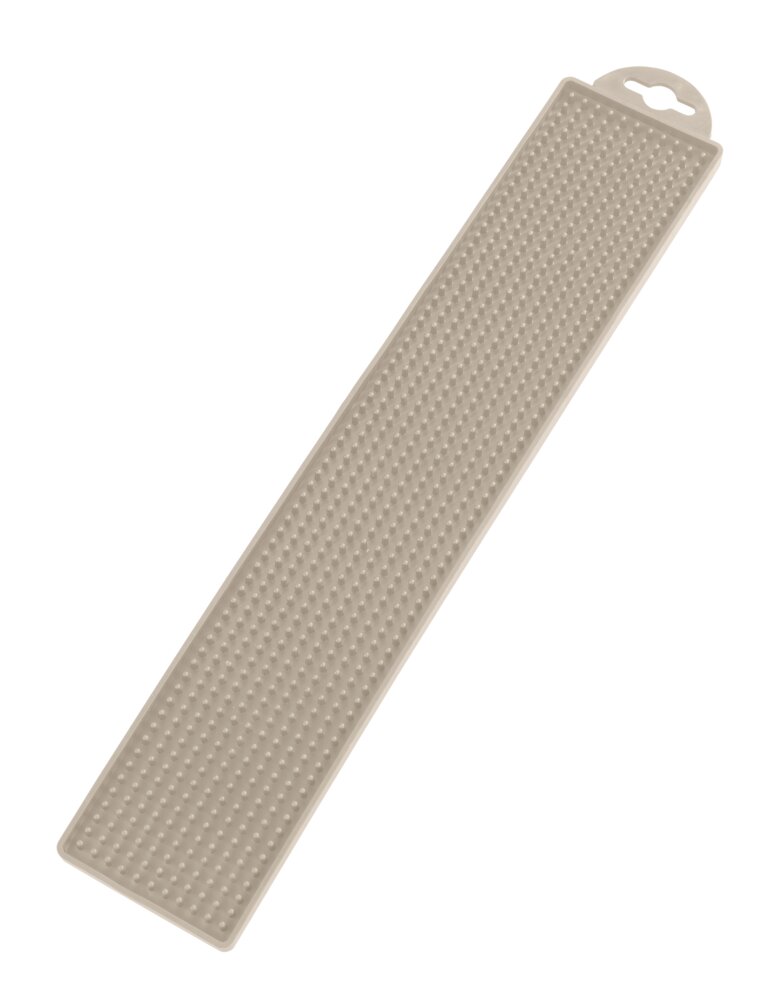 Tapis d'égouttage Mod. Slim, beige, plastique, 42x1x8 cm  résistant à la chaleur, lavable