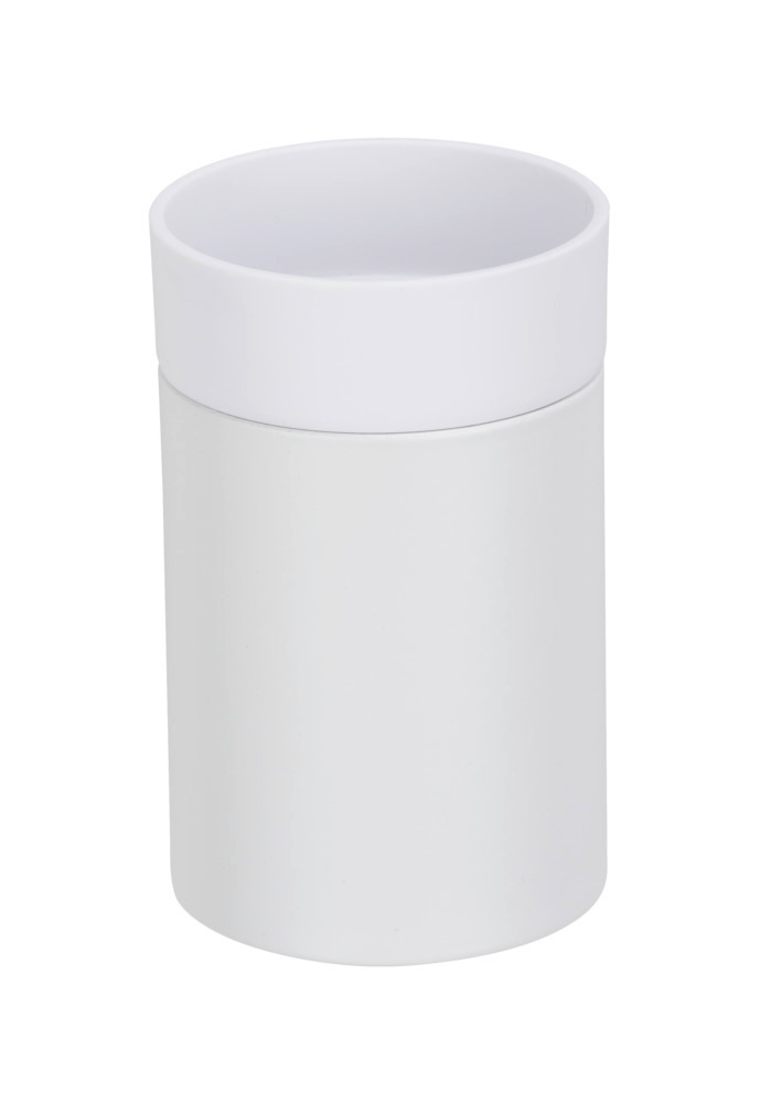 Turbo-Loc® Zahnputzbecher Uno Mod. Ovaro White matt  Wandhalter aus Edelstahl