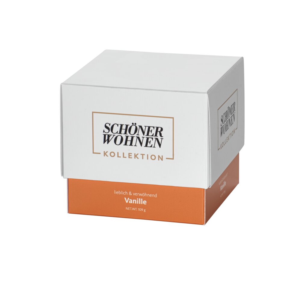 Collection SCHÖNER WOHNEN Bougie parfumée Mod. Vanilla S, lot de 2  Durée de combustion : 20 - 25 heures