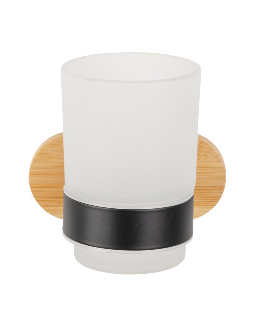 Turbo-Loc® Porte gobelet   Gobelet amovible en verre satiné