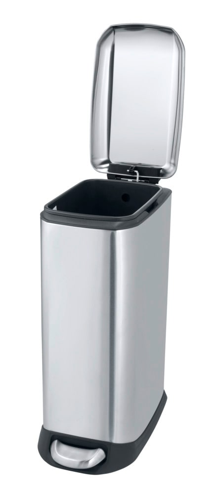 Treteimer Mod. Design 12 L, Easy-Close, Edelstahl  mit herausnehmbarem Einsatz