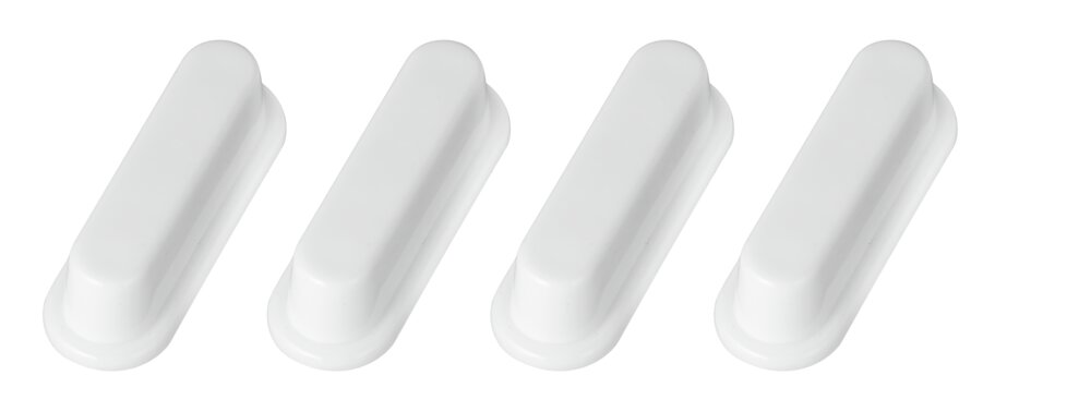 Patins abattants de WC  blanc