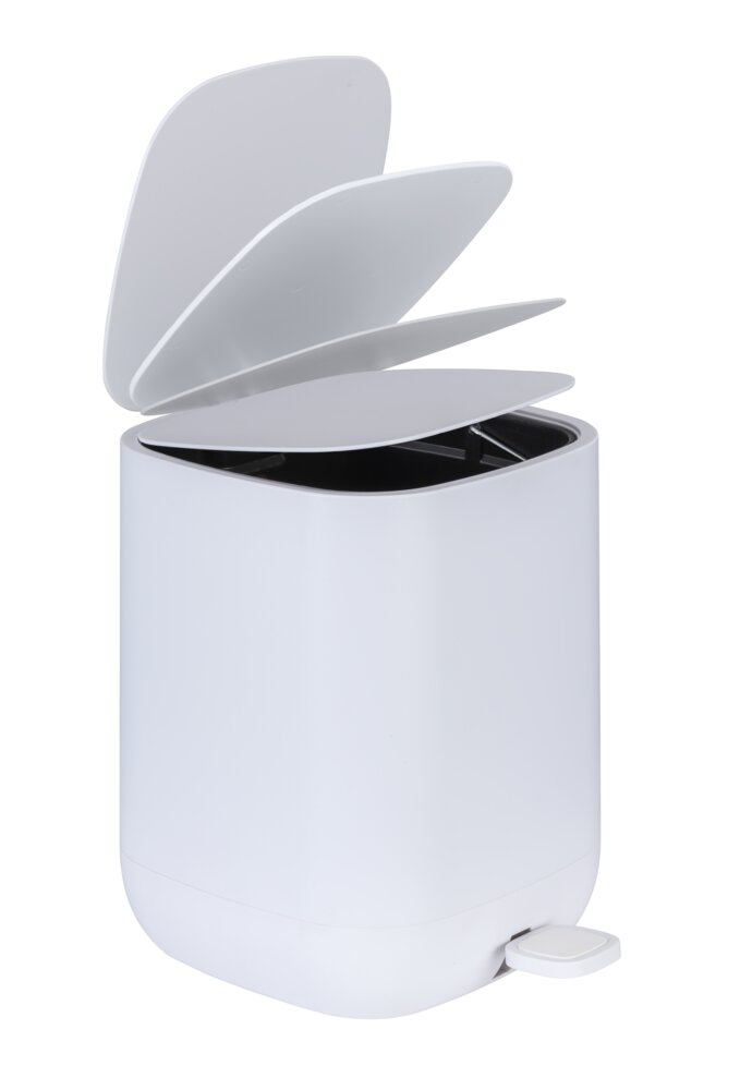 Treteimer Mod. Davos, Weiß  6,5 ltr.