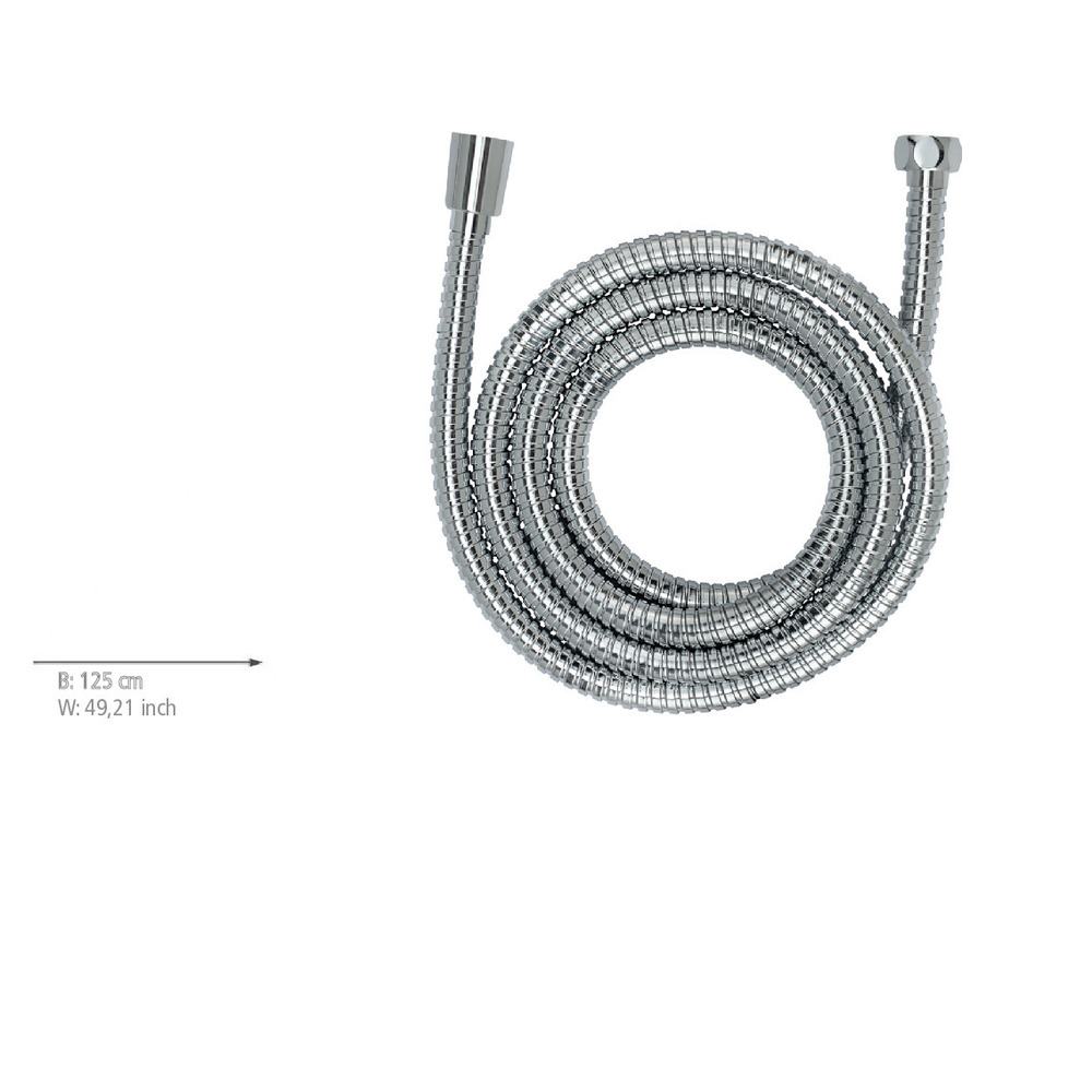 Tuyau de douche en acier inox  Flexible de douche avec protection anti-torsion et homologation pour l'eau potable