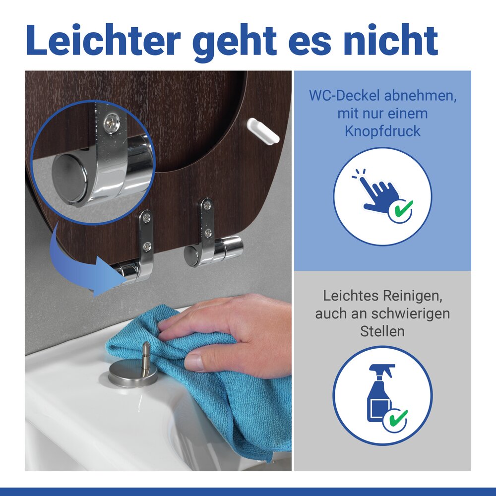 Abattant WC Wenge  abaissement automatique