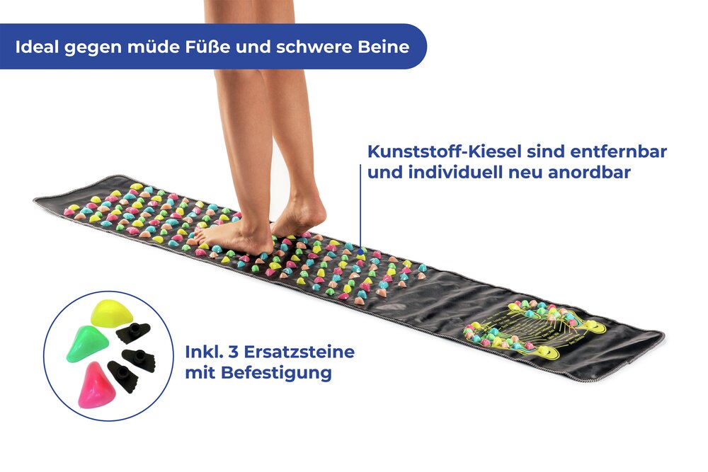Fußreflexzonen-Massagematte  ca. 175 x 35 cm