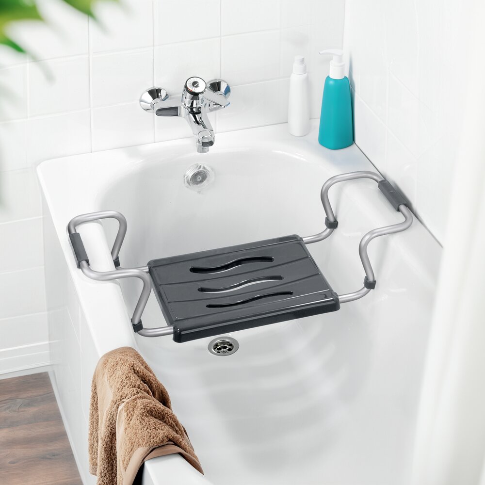 Badewannensitz Mod. Secura Silber  ausziehbar, 120 kg Tragkraft