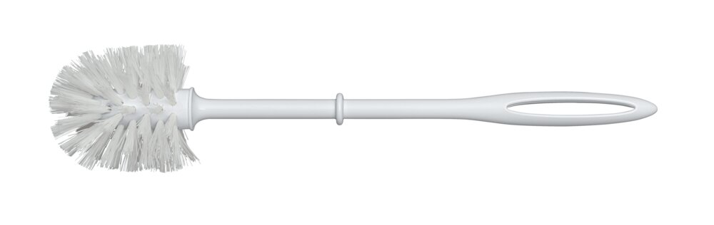 WC-Bürste mit Kunststoffstiel Weiß, 3er  Ersatz-Toilettenbürste