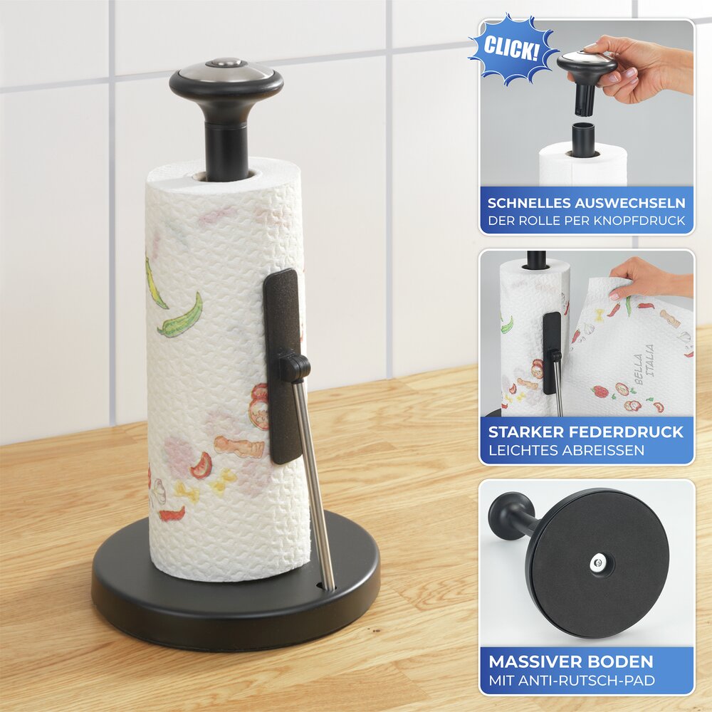 Küchenrollenhalter Premium  für Küchenrollen bis Ø 14 cm